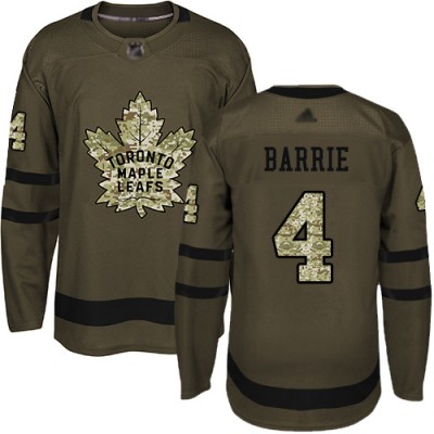 Adidas Toronto Maple Leafs #4 Tyson Barrie Green Salute to Service Stitched NHL Jersey